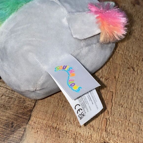 Squishmallows Leonori The Lion 5” Wings Tie Dye Rainbow Mane NWT - Picture 4 of 8